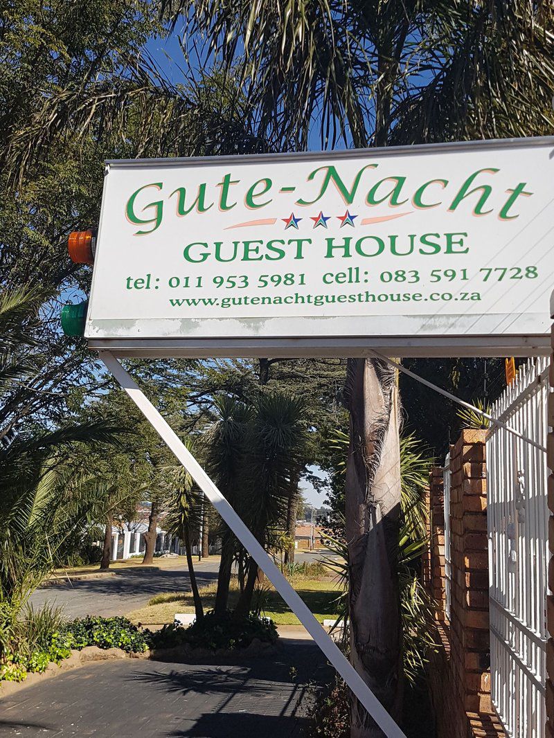 Gute Nacht Guesthouse Krugersdorp Gauteng South Africa House, Building, Architecture, Sign