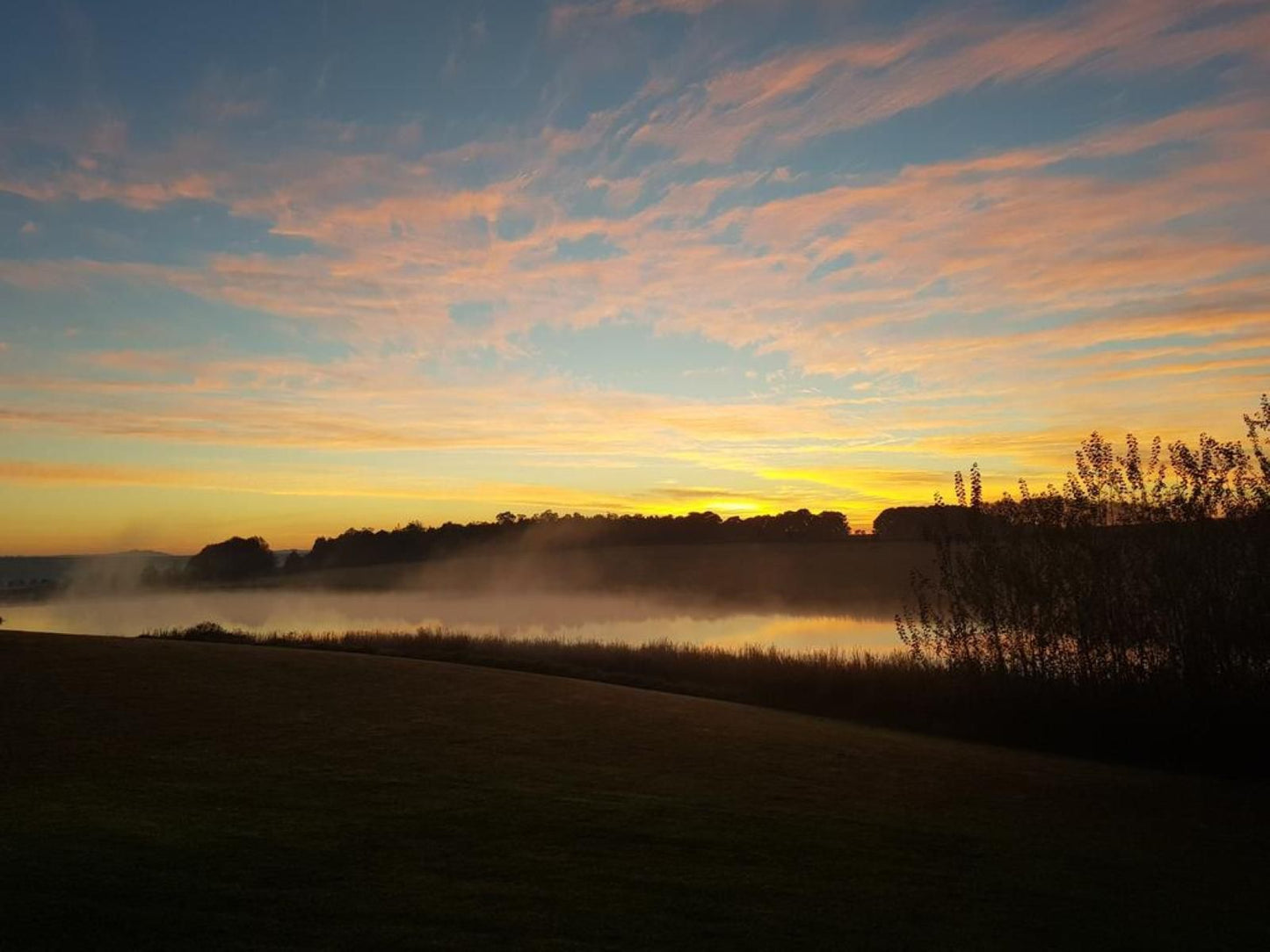 Hartford House Mooi River Kwazulu Natal South Africa Fog, Nature, Sky, Sunset