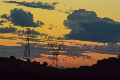 Hartklop Colesberg Northern Cape South Africa Power Line, Technology, Sky, Nature, Clouds, Sunset