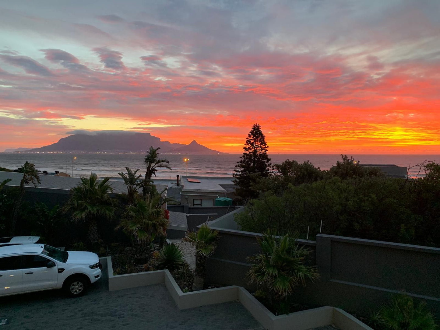 Heaven On Earth Bloubergstrand Blouberg Western Cape South Africa Beach, Nature, Sand, Palm Tree, Plant, Wood, Framing, Sunset, Sky, Car, Vehicle