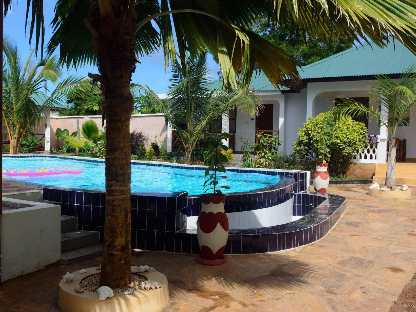 Highland Bungalows, Palm Tree, Plant, Nature, Wood, Swimming Pool