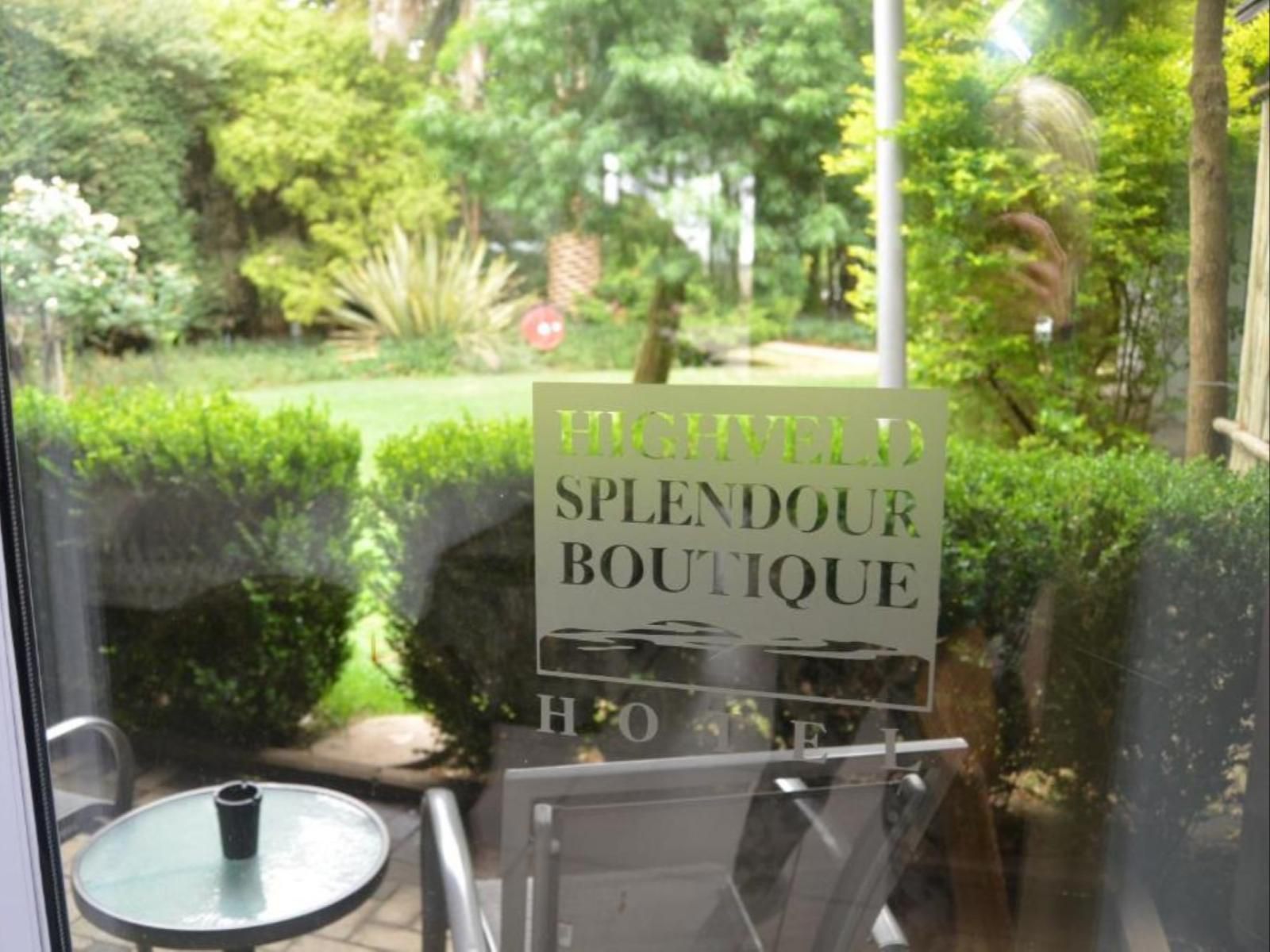 Highveld Splendour Boutique Bed And Breakfast Ermelo Mpumalanga South Africa Sign, Text