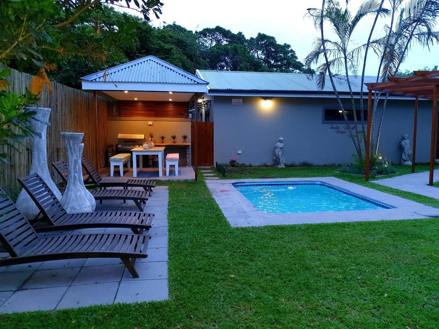 Hillside Guesthouse, House, Building, Architecture, Palm Tree, Plant, Nature, Wood, Swimming Pool