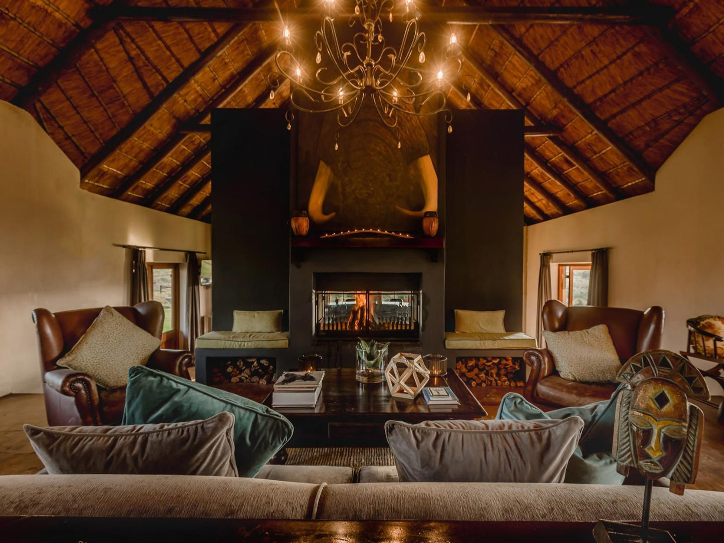 Hlosi Game Lodge Amakhala Game Reserve Eastern Cape South Africa Living Room