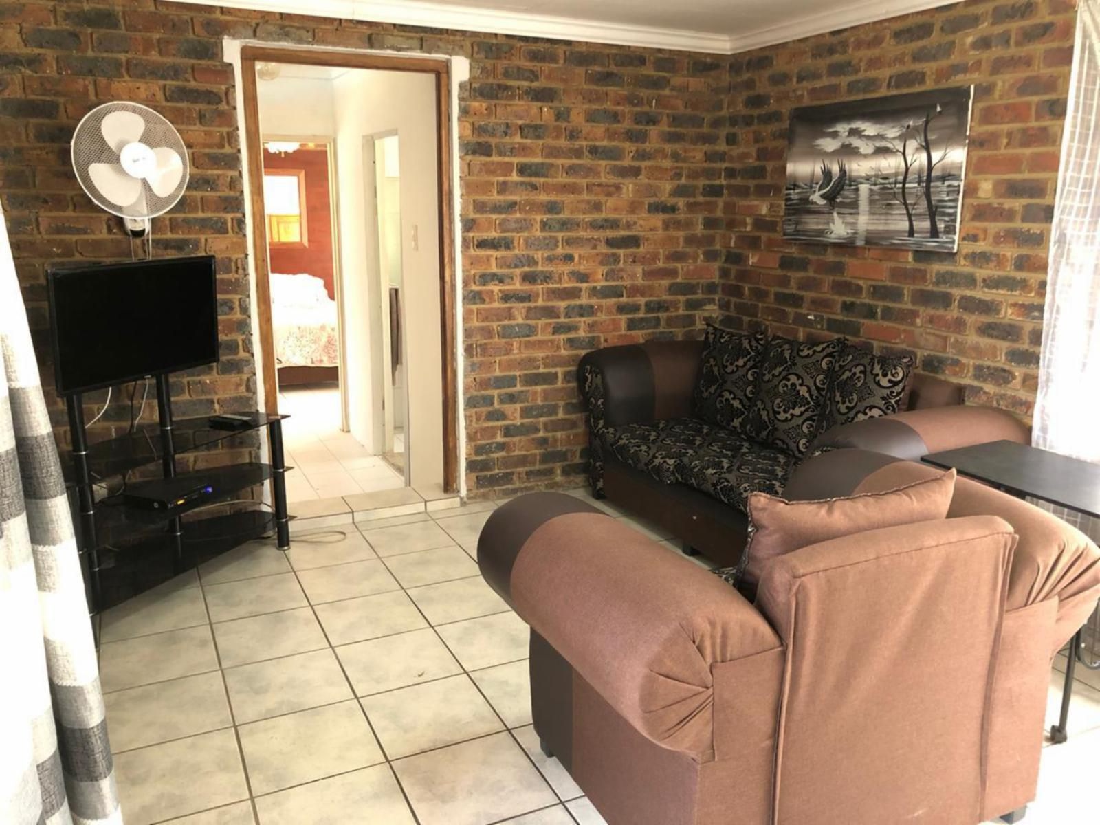 House Cottage And Contractors Manor Mooilande Vereeniging Gauteng South Africa Sepia Tones, Brick Texture, Texture, Living Room
