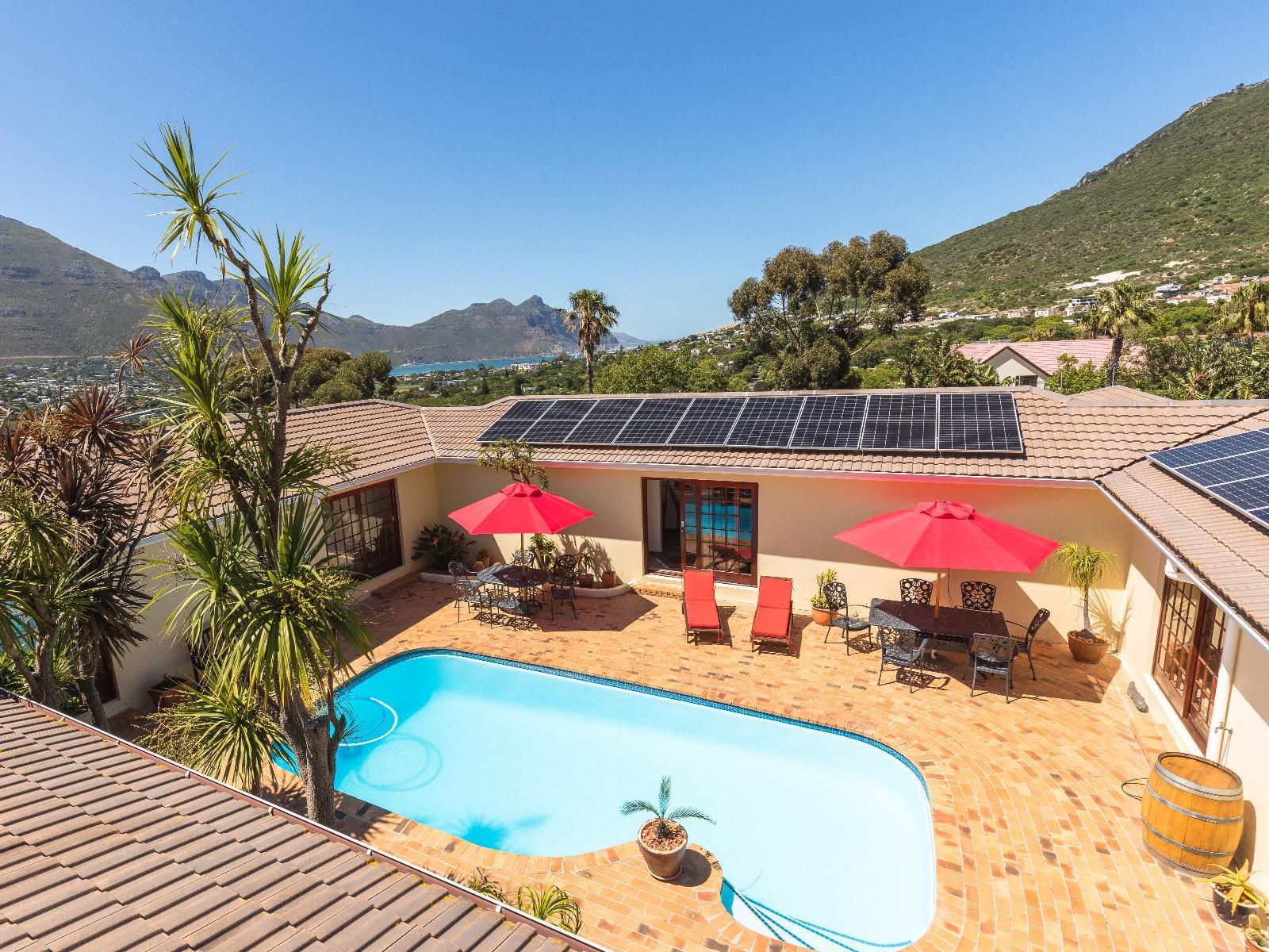 Hout Bay Lodge, House, Building, Architecture, Palm Tree, Plant, Nature, Wood, Swimming Pool