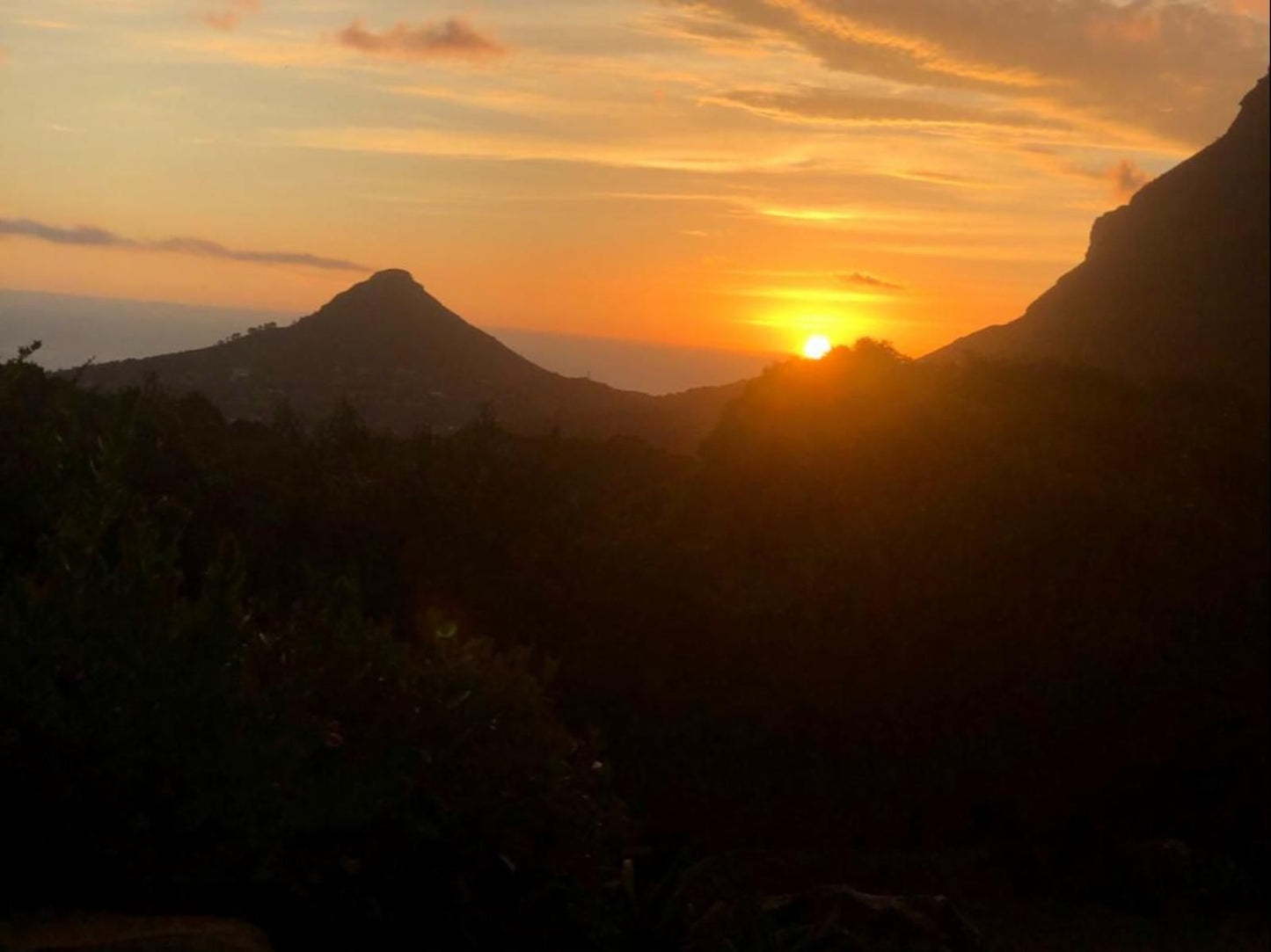 Houtkapperspoort Mountain Cottages Constantia Cape Town Western Cape South Africa Colorful, Mountain, Nature, Sky, Sunset