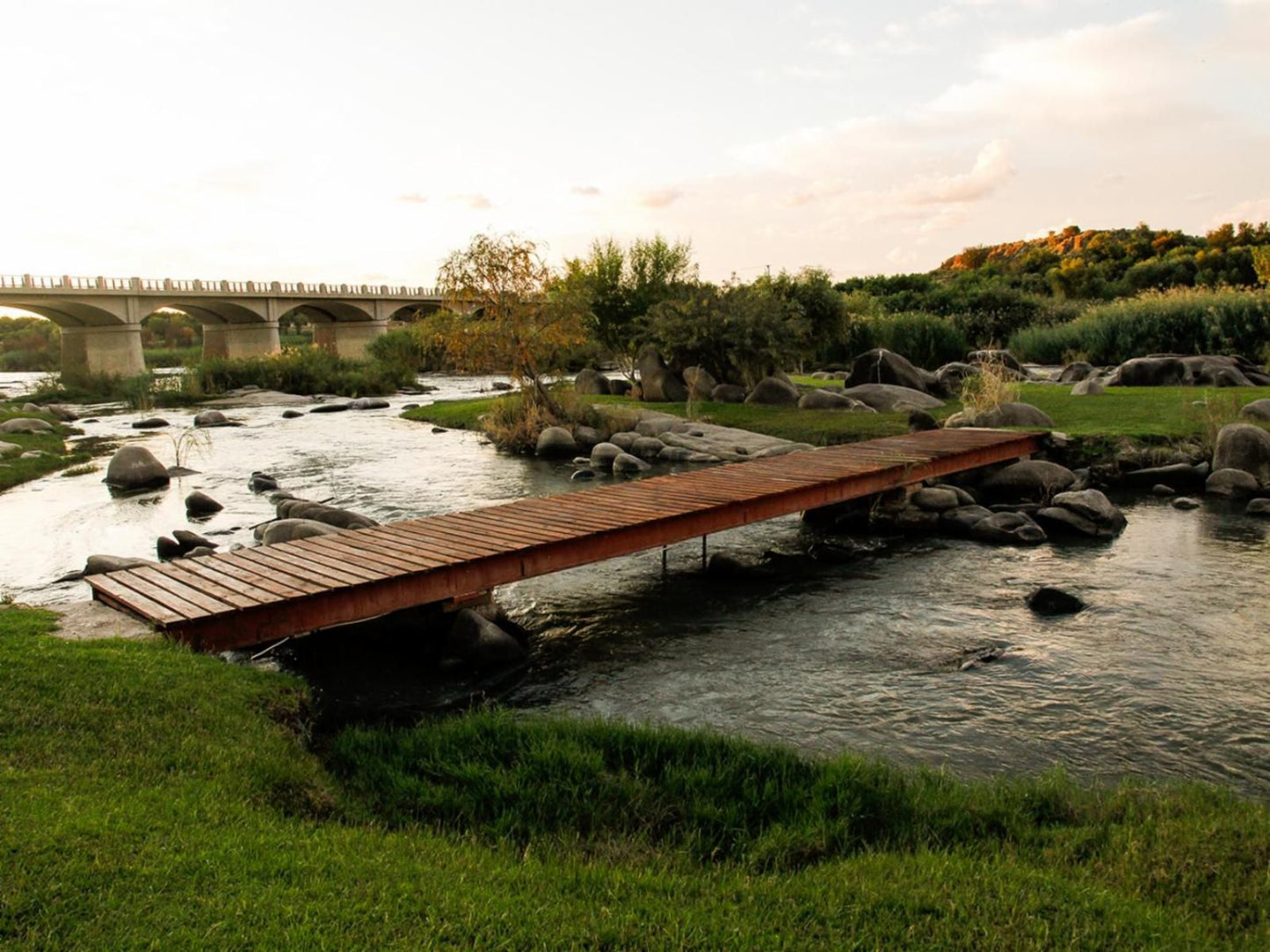 Ikaia River Lodge Keimoes Northern Cape South Africa Bridge, Architecture, River, Nature, Waters