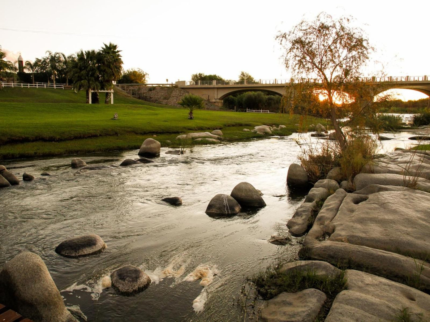 Ikaia River Lodge Keimoes Northern Cape South Africa Sepia Tones, River, Nature, Waters, Garden, Plant, Golfing, Ball Game, Sport