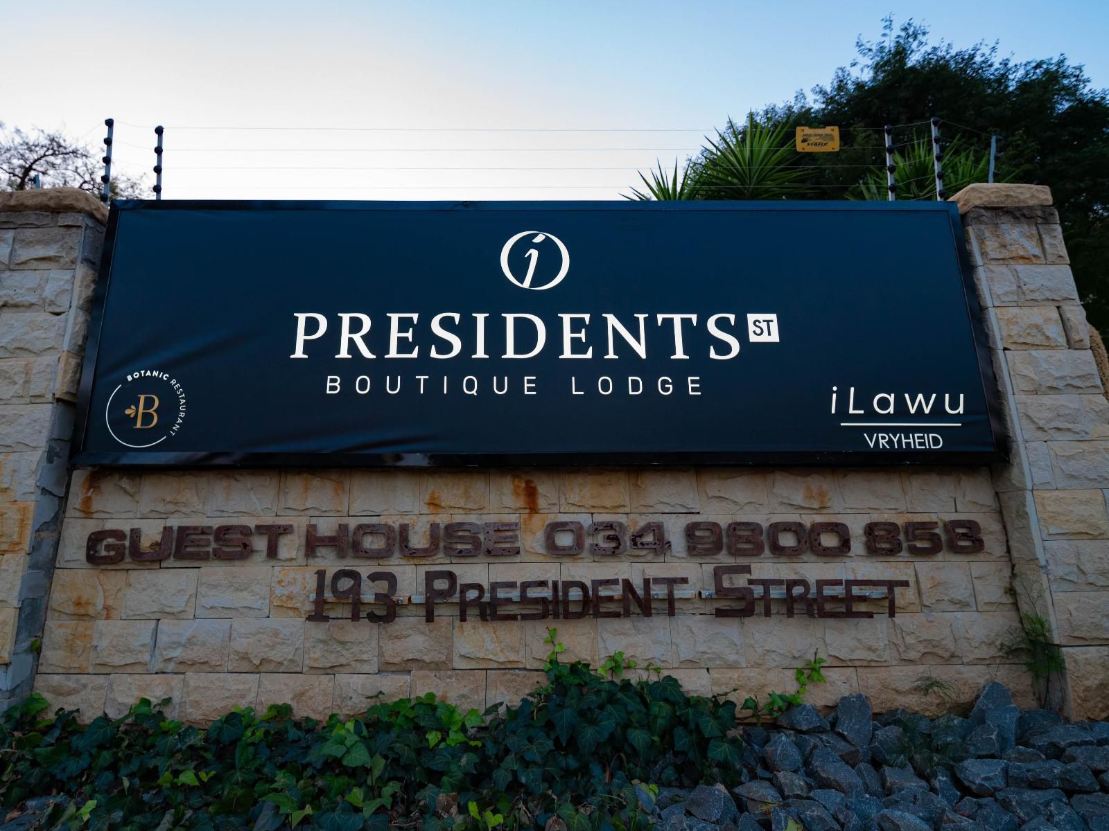 Presidents Boutique Lodge By Ilawu Vryheid Kwazulu Natal South Africa Palm Tree, Plant, Nature, Wood, Sign