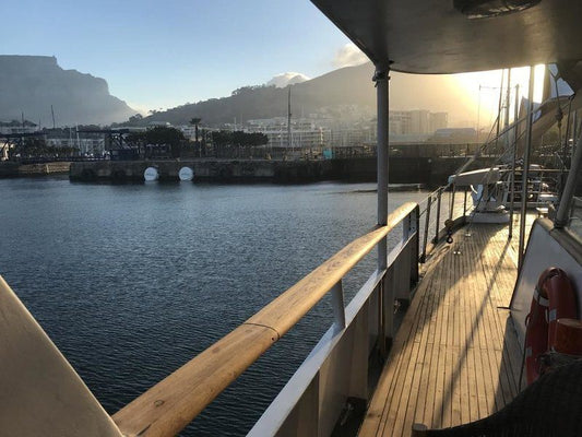 Jackie O Classic Luxury Yacht And Boutique Hotel V And A Waterfront Cape Town Western Cape South Africa Boat, Vehicle, Bridge, Architecture, River, Nature, Waters, Skyscraper, Building, City, Highland, Sunset, Sky