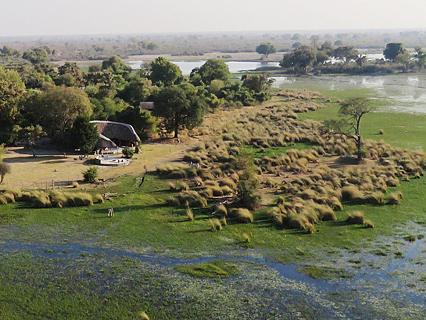 Jumbo Junction Camp Okavango Delta North West Botswana River, Nature, Waters, Aerial Photography