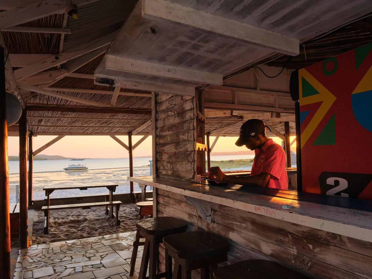 Just In Time Prime Mozambique Holiday Resort, Face, Person, One Face, Bar, Frontal Face, Male, Adult, Smile, Beard