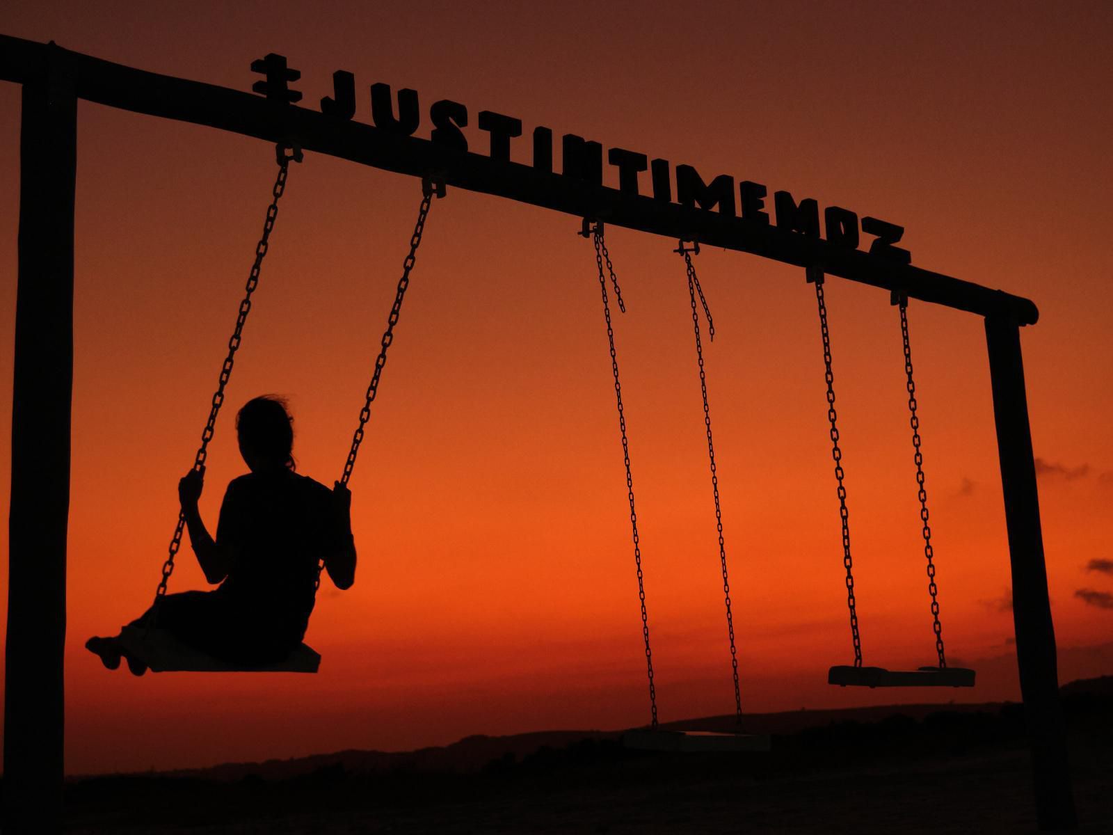 Just In Time Prime Mozambique Holiday Resort, Silhouette, Sky, Nature, Sunset, Person