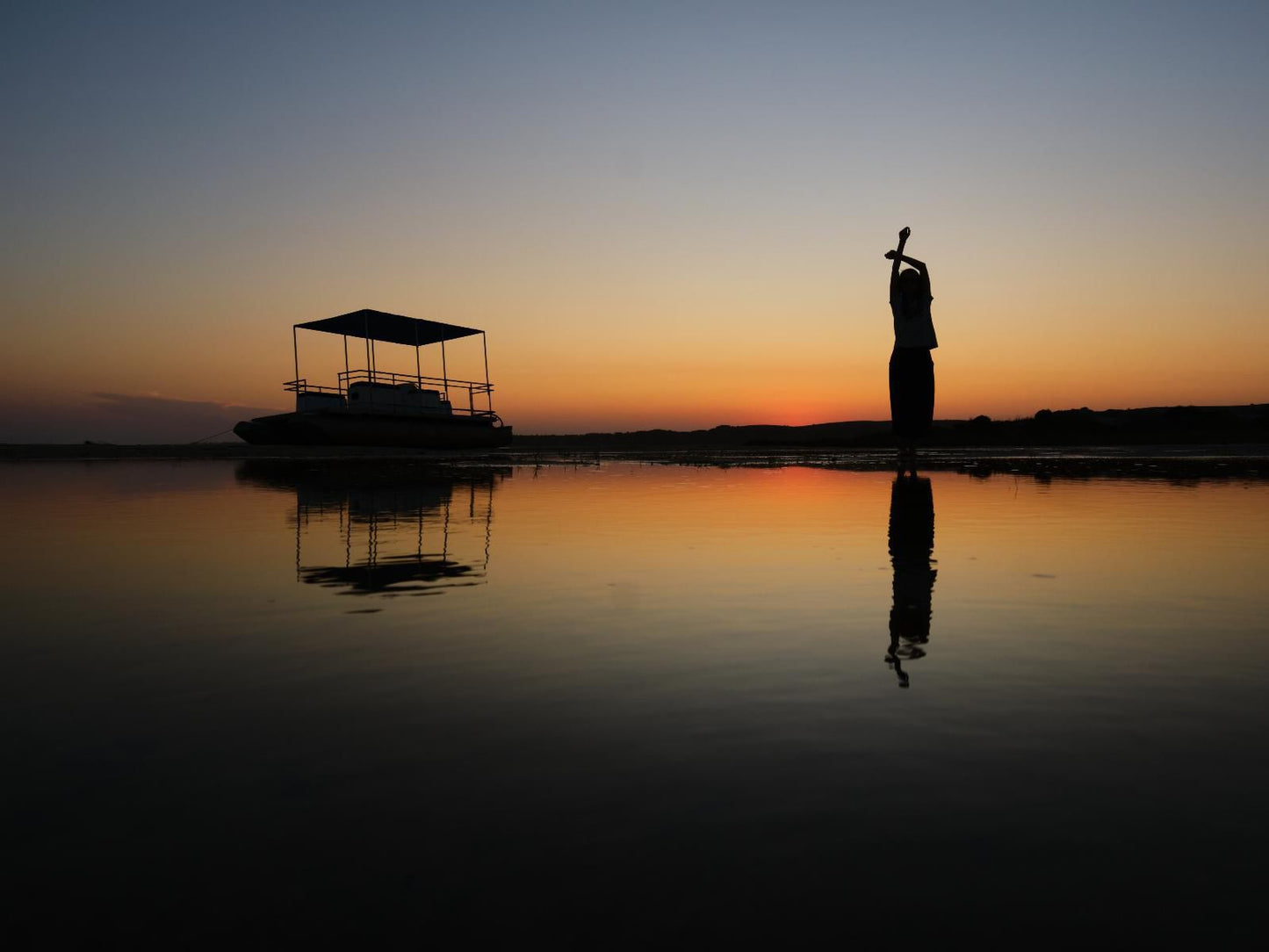 Just In Time Prime Mozambique Holiday Resort, Silhouette, Stand Up Paddling, Funsport, Sport, Water Sport, Sunset, Nature, Sky