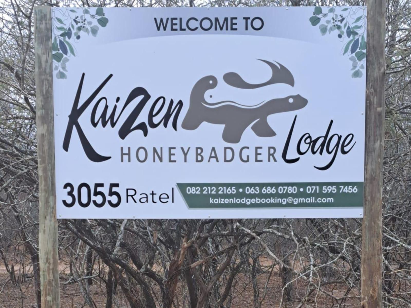 Kaizen Honeybadger Lodge Marloth Park Mpumalanga South Africa Sign