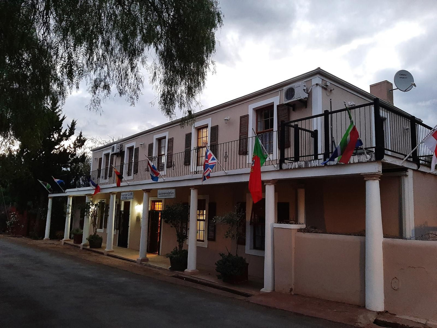 Karoo Life Bed & Breakfast, Flag, House, Building, Architecture, Palm Tree, Plant, Nature, Wood, Window