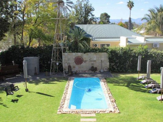Karoo Sun Guest House Oudtshoorn Western Cape South Africa House, Building, Architecture, Palm Tree, Plant, Nature, Wood, Garden, Swimming Pool