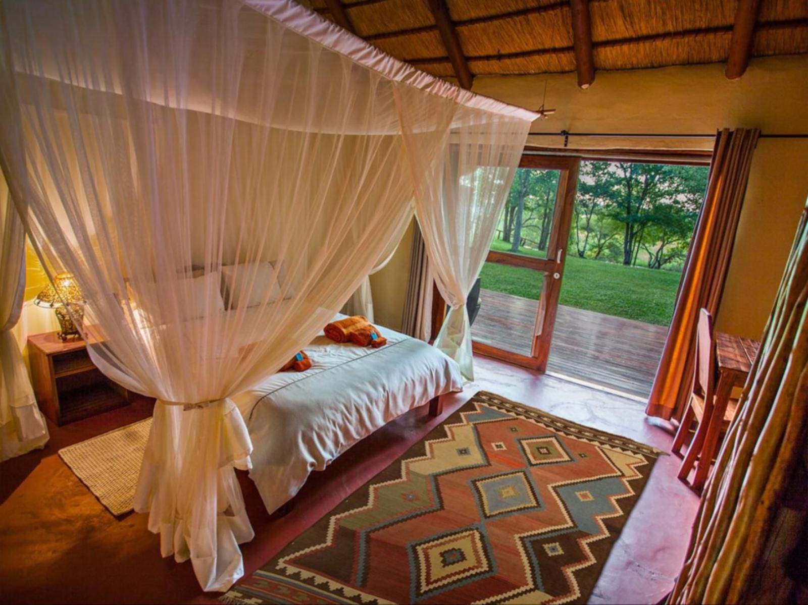 Kayova River Lodge, Luxury Double Tent, Bedroom