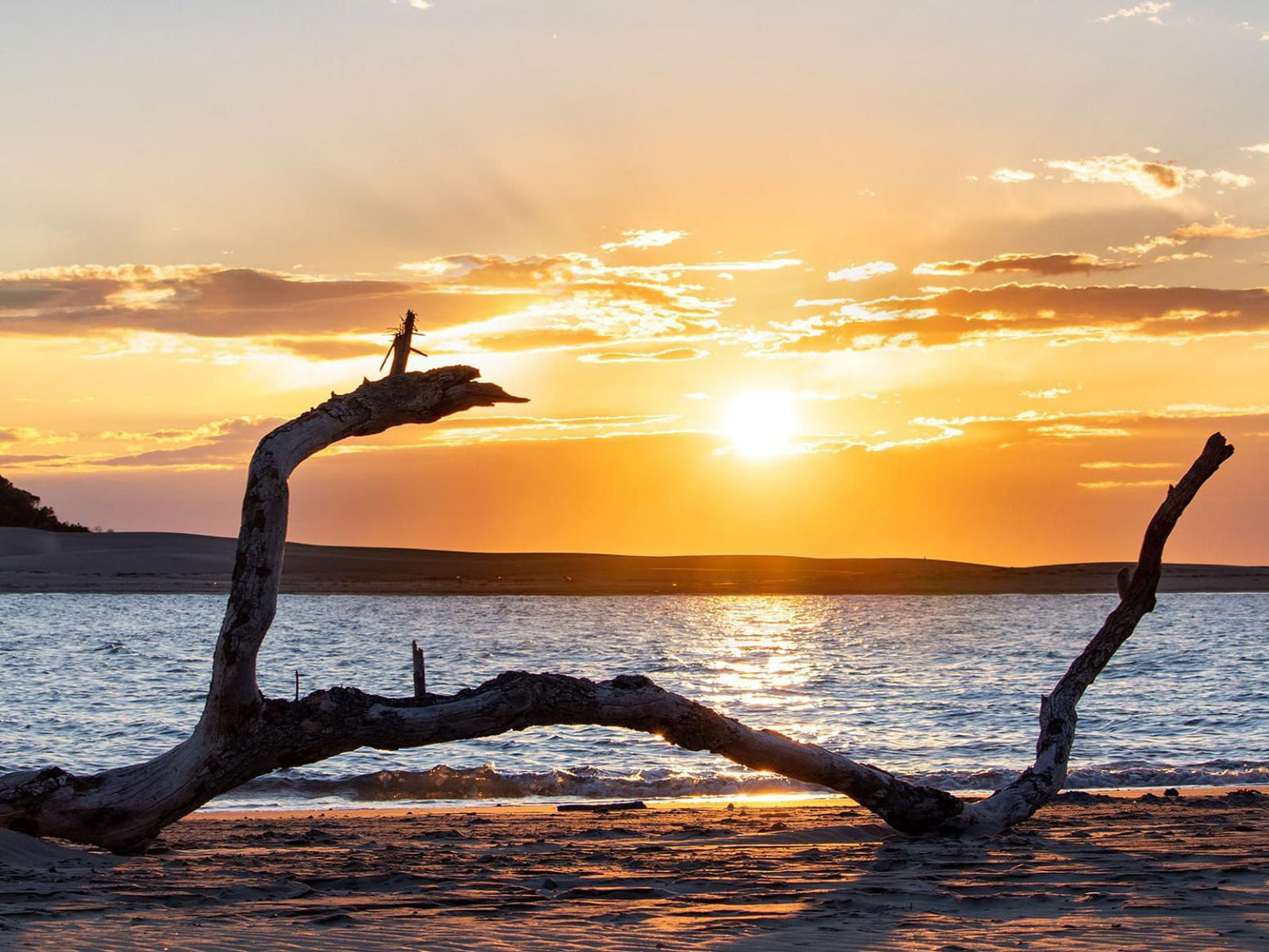 Kei Mouth Guest Lodge Kei Mouth Eastern Cape South Africa Beach, Nature, Sand, Silhouette, Sunset, Sky