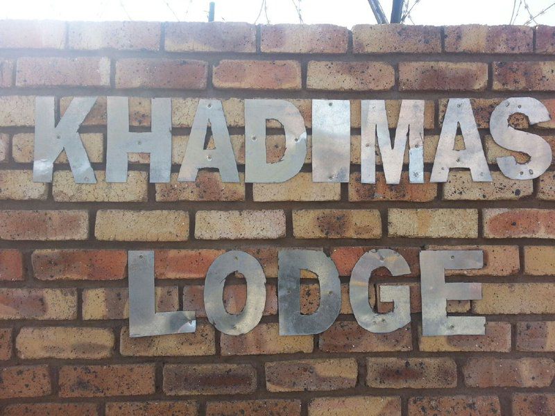 Khadimas Lodge Burgersfort Limpopo Province South Africa Sign, Text, Wall, Architecture, Brick Texture, Texture