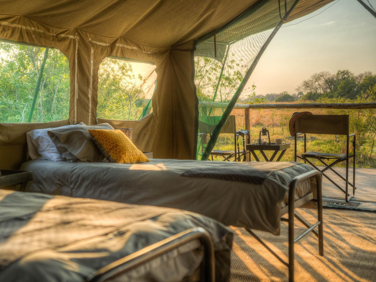 Khwai River View Khwai North West Botswana Sepia Tones, Tent, Architecture, Bedroom