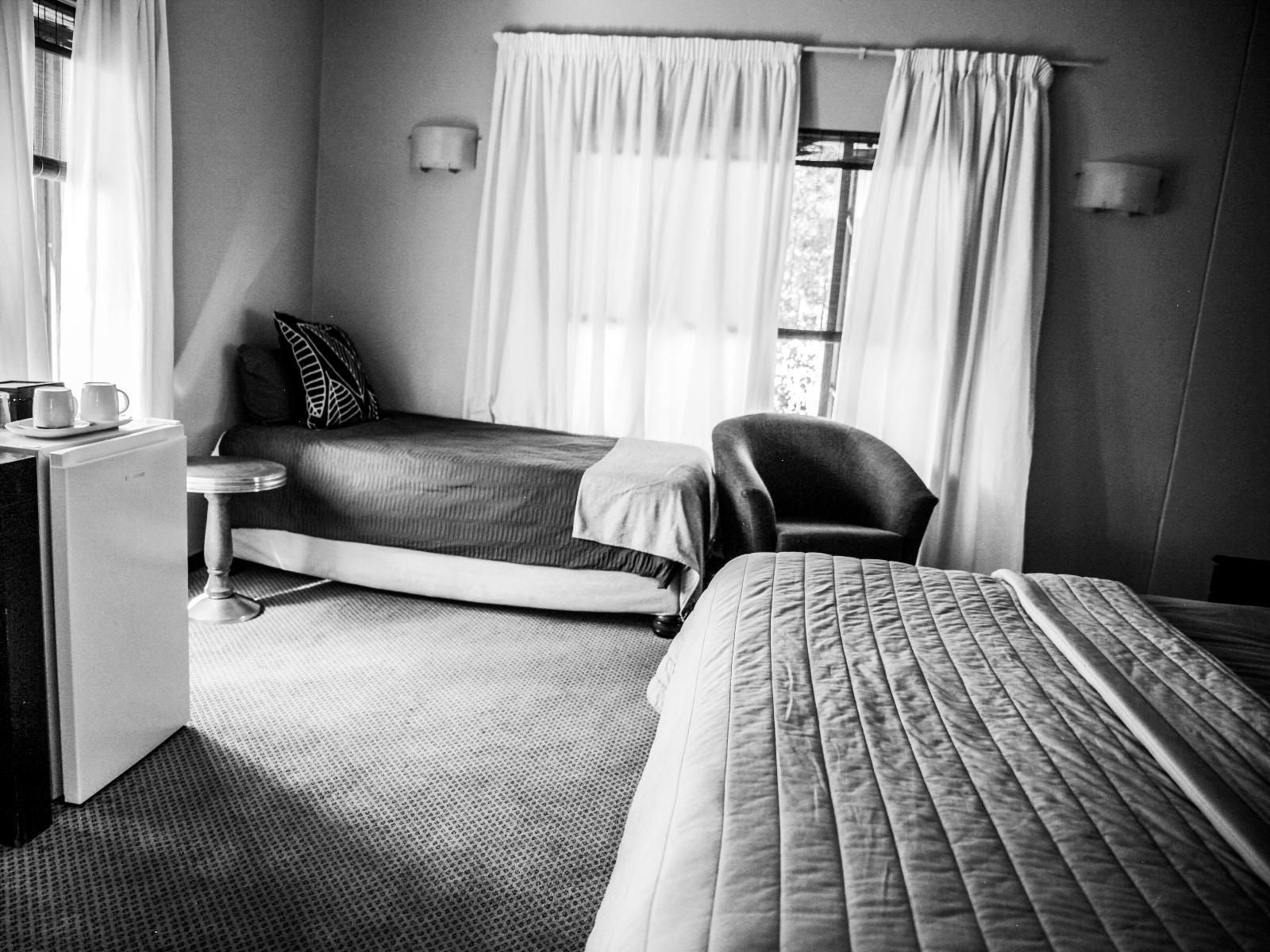 Komodo Guesthouse Rustenburg North West Province South Africa Colorless, Black And White, Bedroom