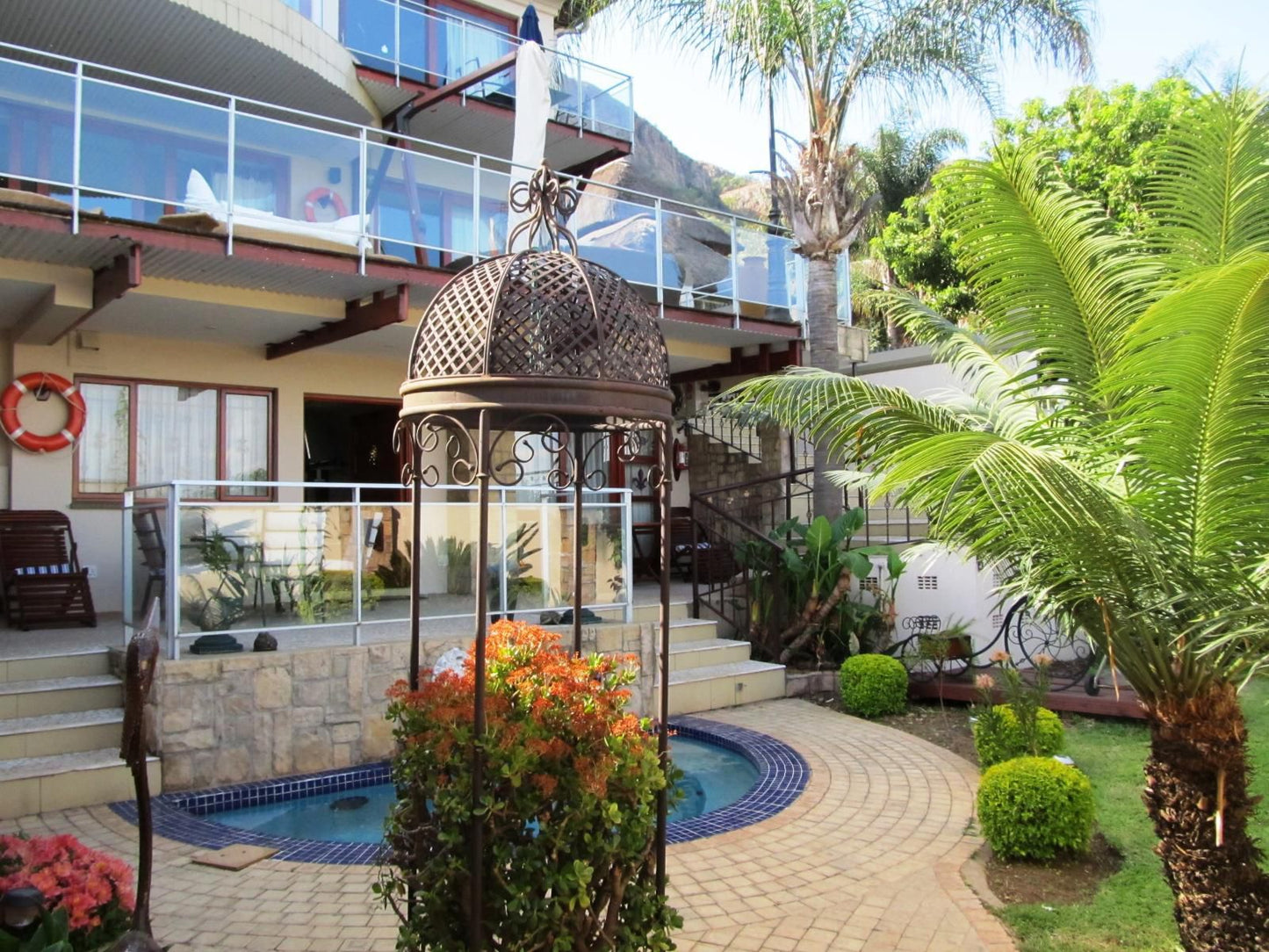 Kosmos Manor Guest House Hartbeespoort Dam Hartbeespoort North West Province South Africa Balcony, Architecture, House, Building, Palm Tree, Plant, Nature, Wood, Swimming Pool