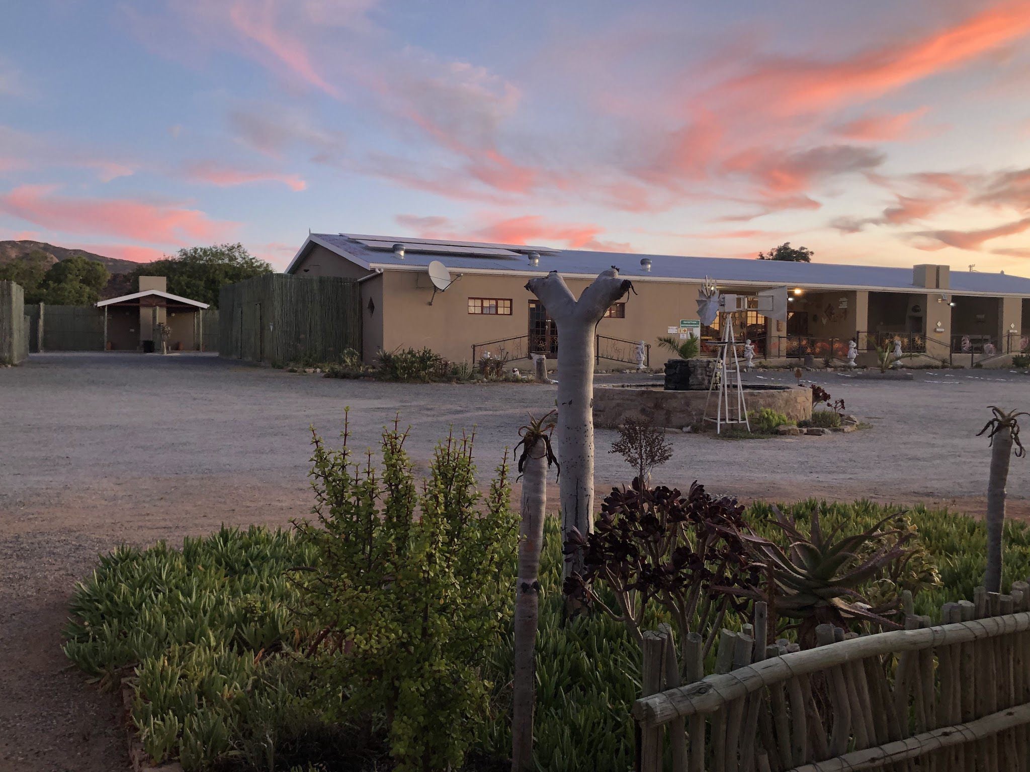 Kroon Lodge Kamieskroon Northern Cape South Africa House, Building, Architecture, Palm Tree, Plant, Nature, Wood