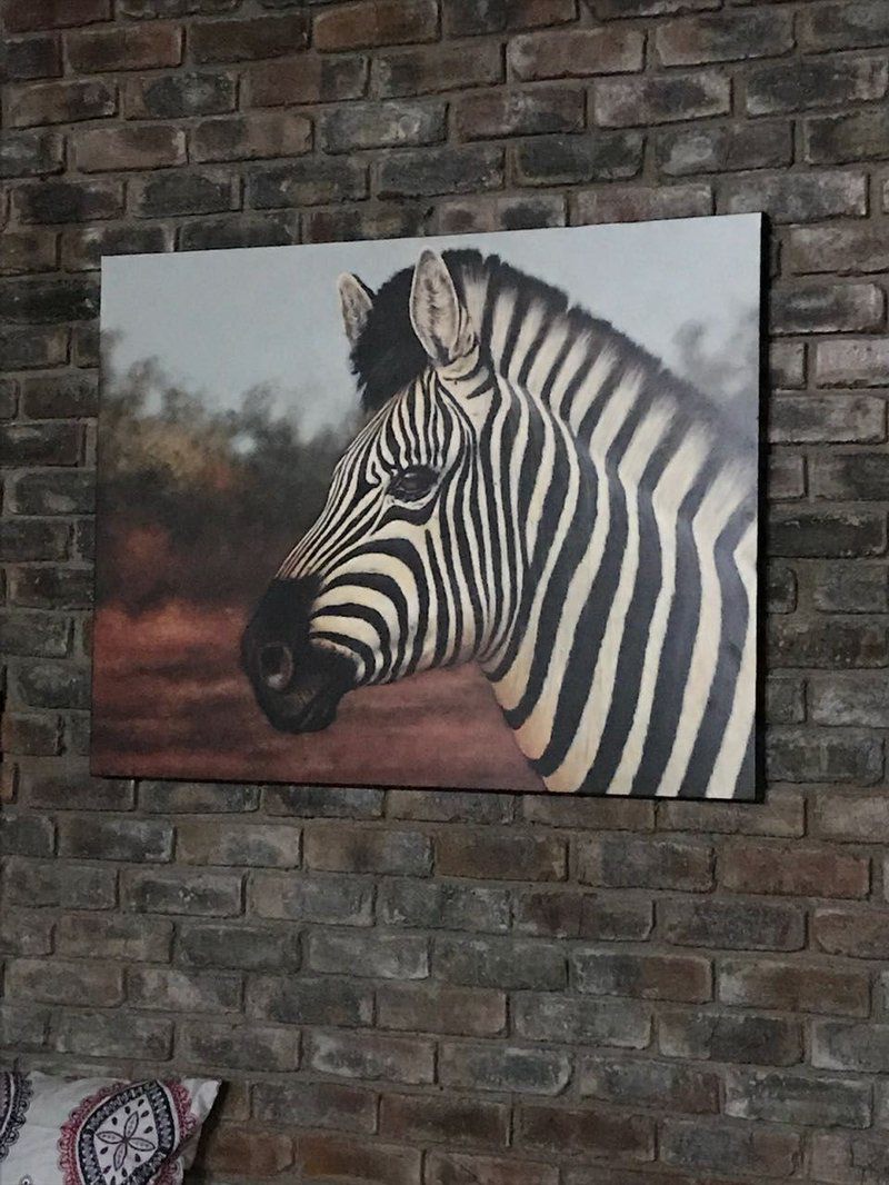 Kruger Wild Dog Inn Unit 2 Marloth Park Mpumalanga South Africa Unsaturated, Zebra, Mammal, Animal, Herbivore, Wall, Architecture, Art Gallery, Art, Painting