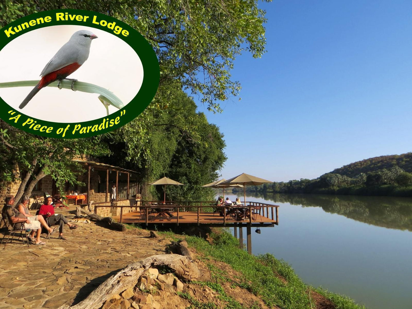 Kunene River Lodge, River, Nature, Waters, Person