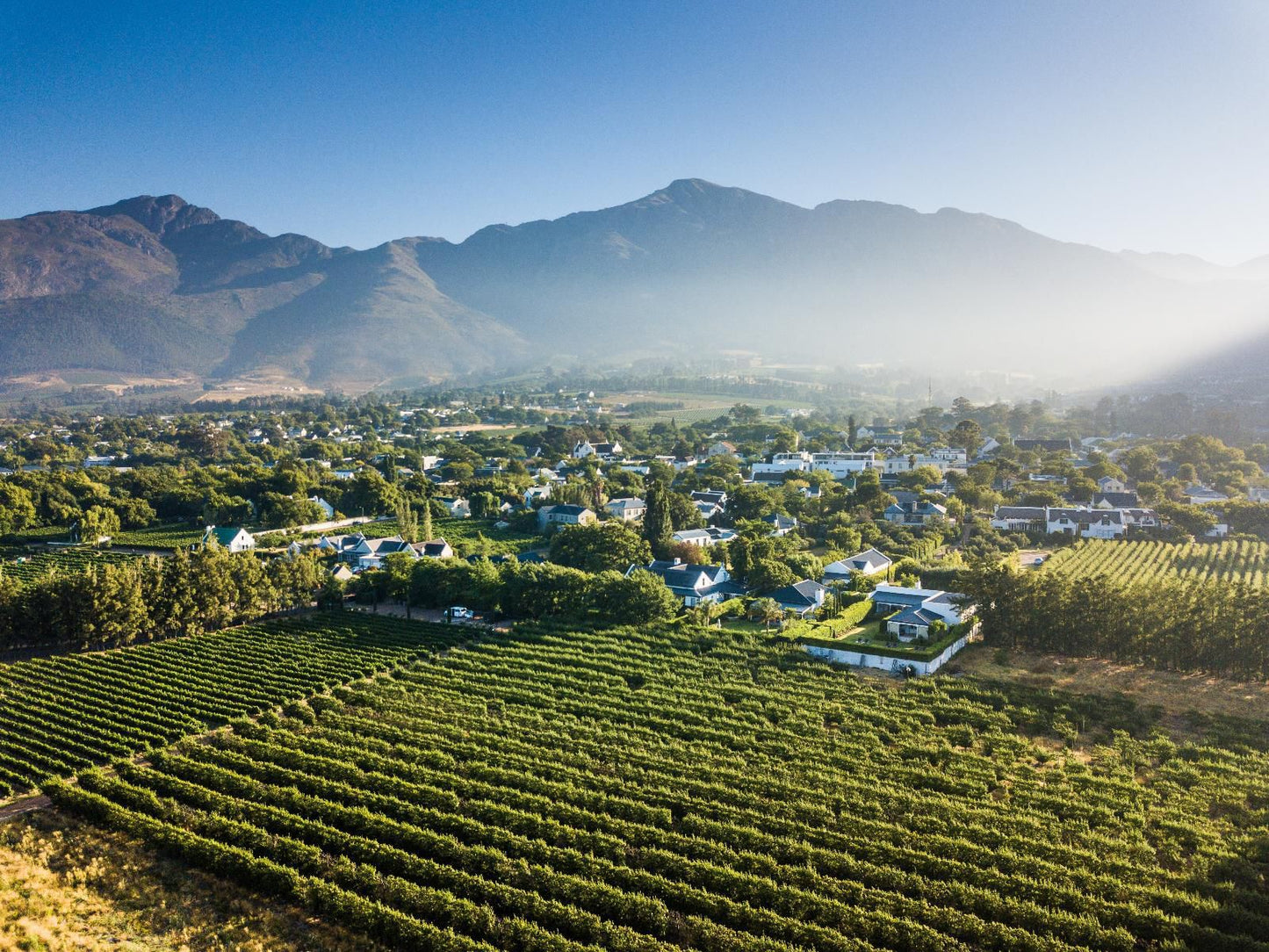 La Cle Village Franschhoek Western Cape South Africa Complementary Colors, Mountain, Nature, Aerial Photography, Highland