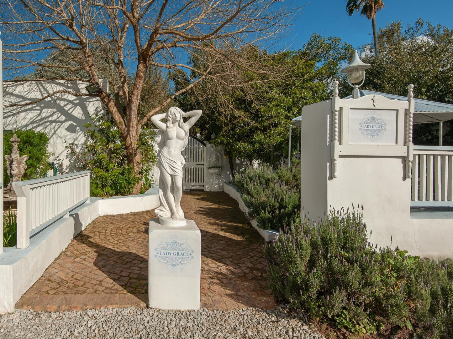 Lady Grace The Greyton Western Cape South Africa Lighthouse, Building, Architecture, Tower, Rose, Flower, Plant, Nature, Statue, Art, Cemetery, Religion, Grave