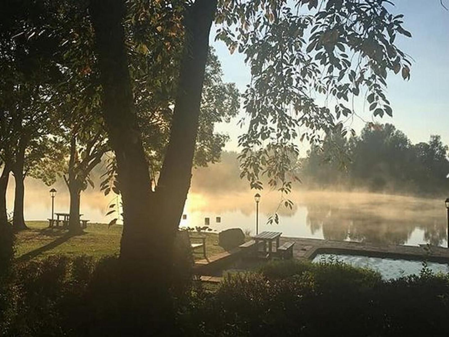 Lakeside Chalets 3 And 4 Critchley Hackle Lodge Dullstroom Mpumalanga South Africa Fog, Nature, Tree, Plant, Wood, Sunset, Sky