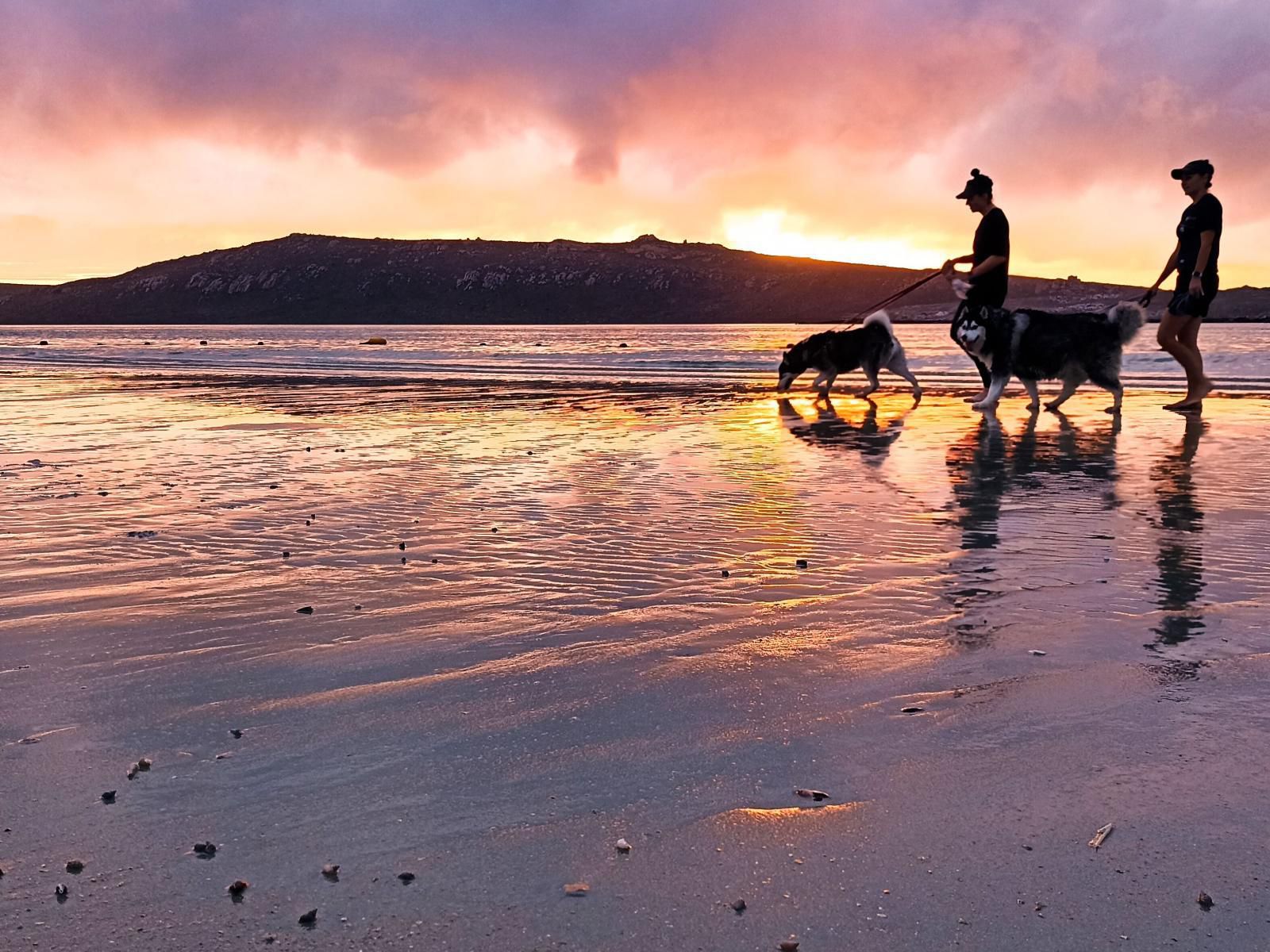 Langebaan Holiday Homes, Beach, Nature, Sand, Ocean, Waters, Sunset, Sky, Person