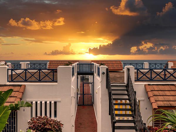 Le Paradis Holiday Resort Ballito Kwazulu Natal South Africa Balcony, Architecture, Beach, Nature, Sand, Sky, Sunset