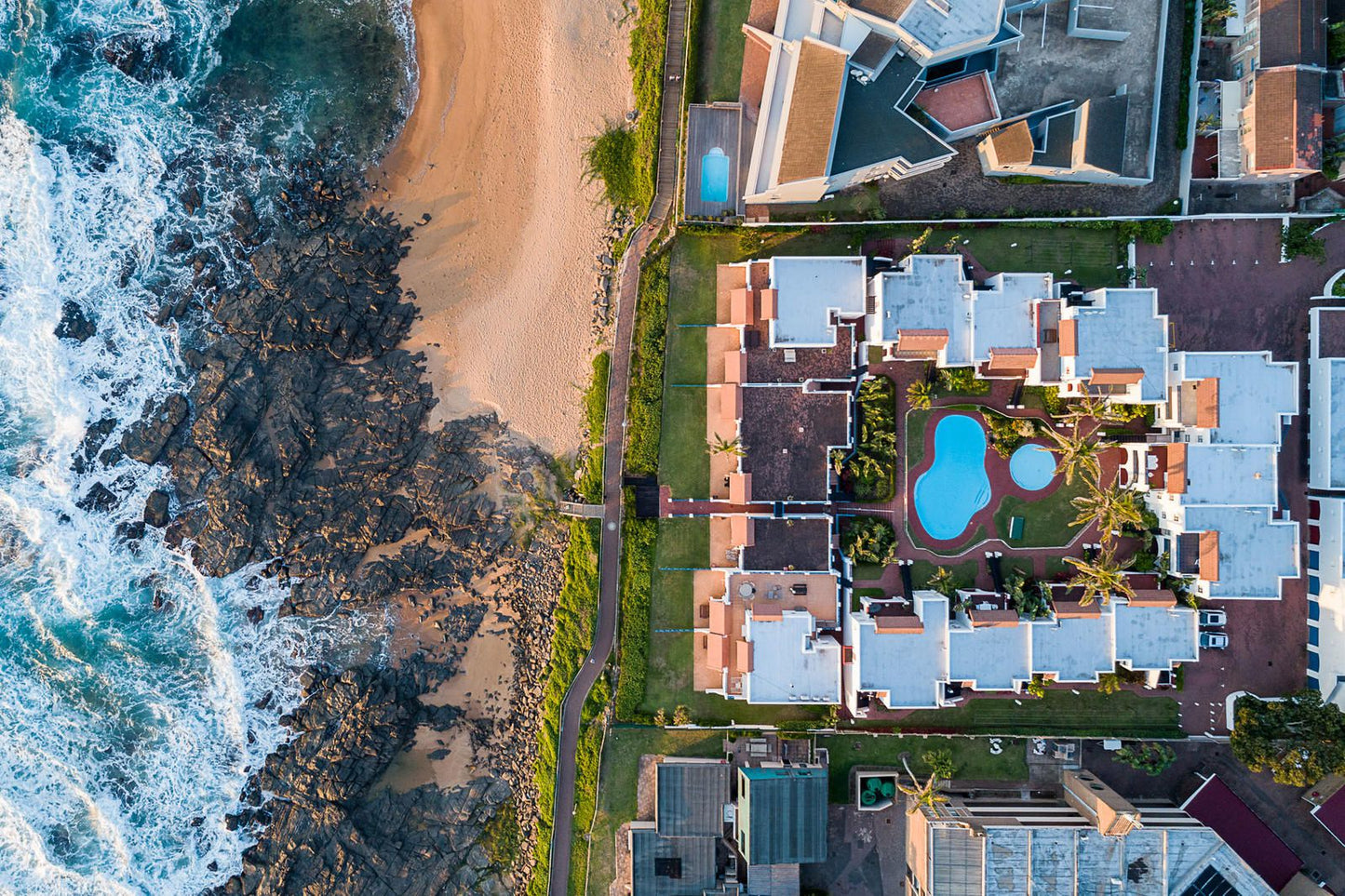 Le Paradis Holiday Resort Ballito Kwazulu Natal South Africa Complementary Colors, Aerial Photography