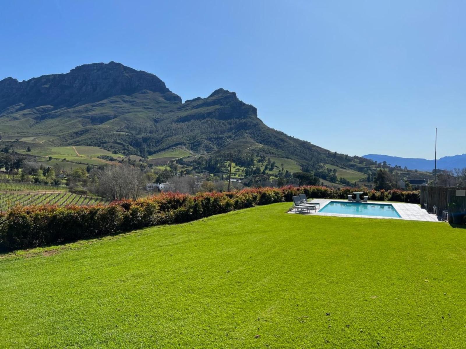 Le Pommier Wine Estate Stellenbosch Western Cape South Africa Complementary Colors, Mountain, Nature