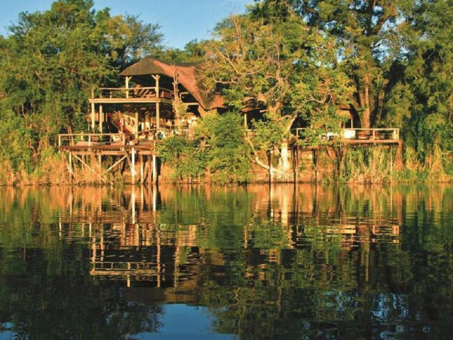 Lianshulu Lodge, River, Nature, Waters, Tree, Plant, Wood