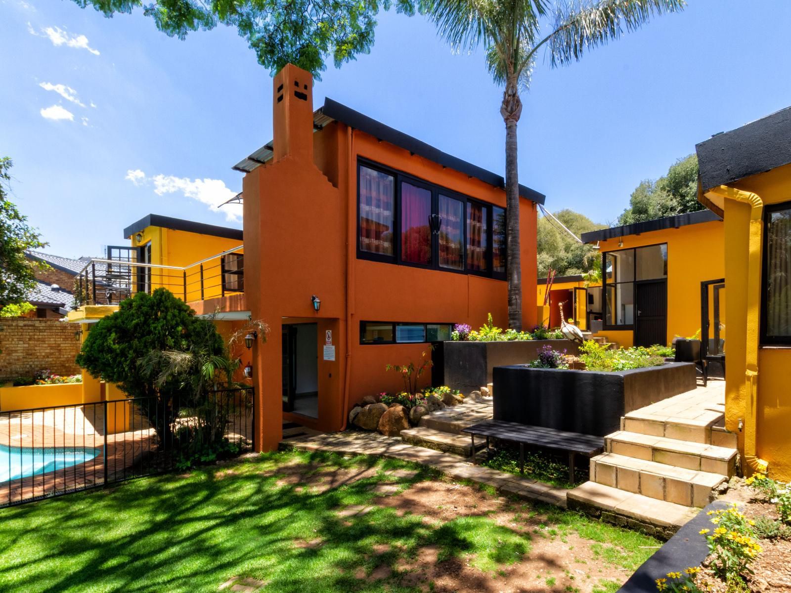 Linden Guesthouse Linden Johannesburg Gauteng South Africa Complementary Colors, Colorful, House, Building, Architecture, Palm Tree, Plant, Nature, Wood