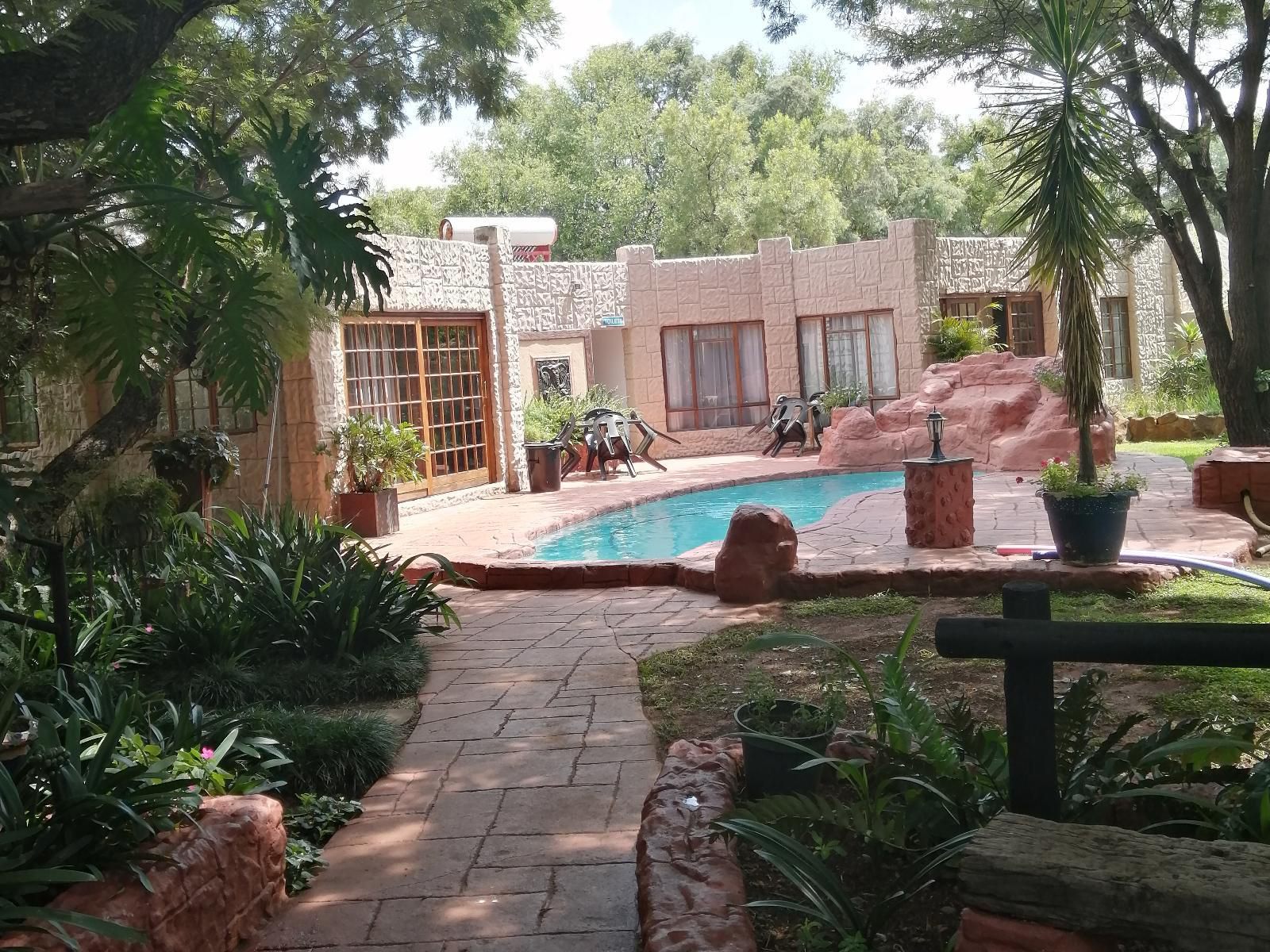 Lindleyspoort Guest House Swartruggens North West Province South Africa House, Building, Architecture, Palm Tree, Plant, Nature, Wood, Garden, Swimming Pool