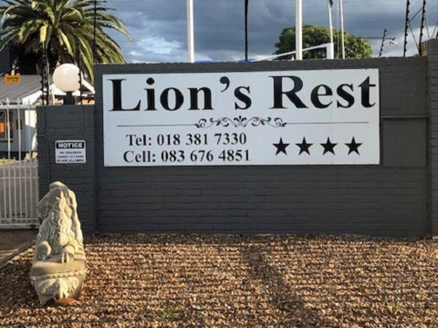 Lion S Rest Guest House Mahikeng North West Province South Africa Lion, Mammal, Animal, Big Cat, Predator, Sign, Window, Architecture