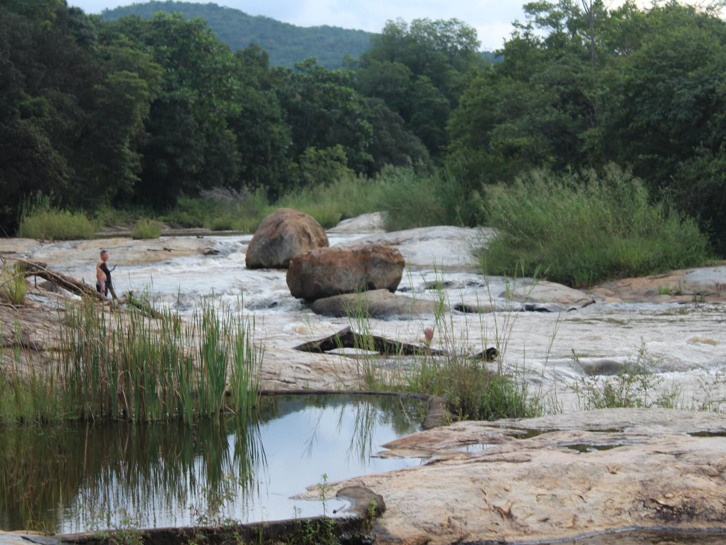 Lions Rock Rapids Lodge And Luxury Tented Camp, River, Nature, Waters, Tree, Plant, Wood, Waterfall