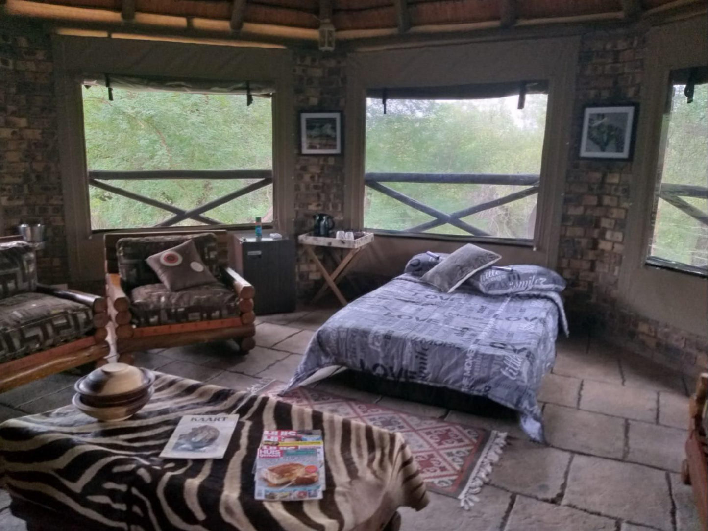 Lion S Lair Marloth Park Mpumalanga South Africa Cabin, Building, Architecture, Bedroom