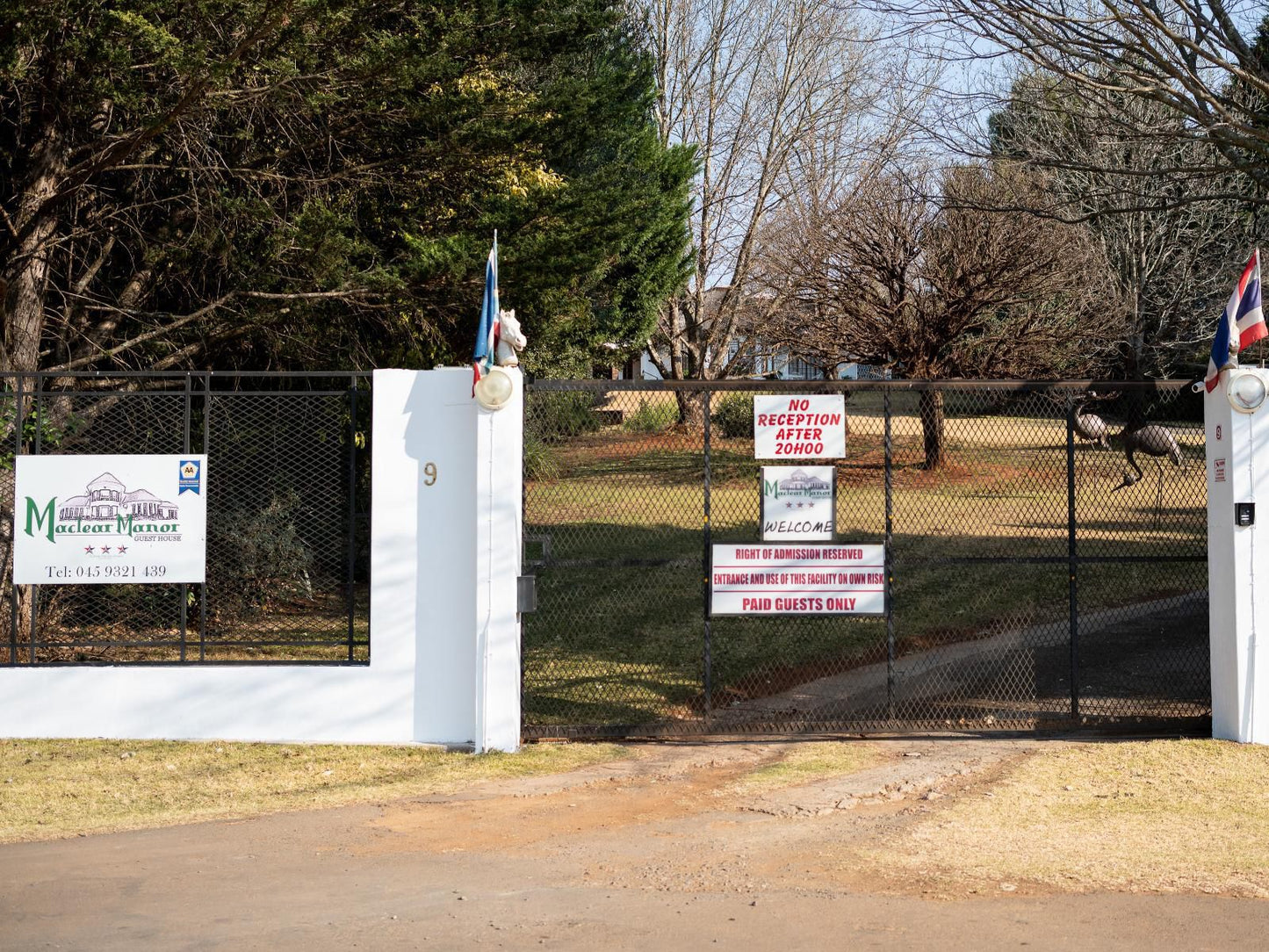 Maclear Manor Maclear Eastern Cape South Africa Flag, Sign