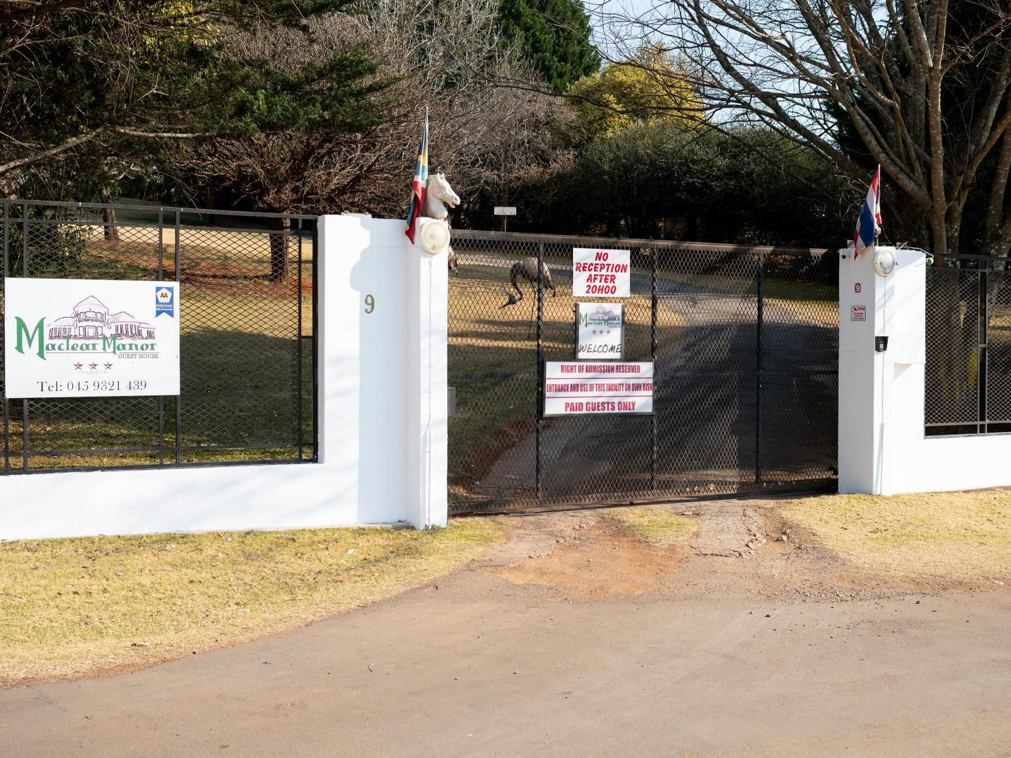 Maclear Manor Maclear Eastern Cape South Africa Flag, Sign