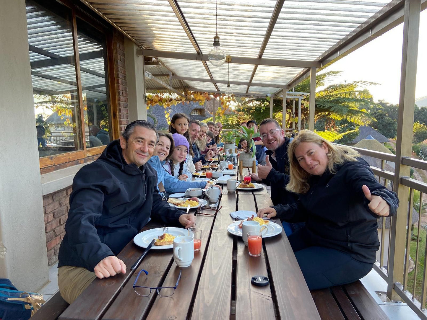 Magoebaskloof Mountain Lodge, Face, Person, Group, Food, Frontal Face, Female, Adult, Eyes Open, Male, Smile, Beard, Glasses