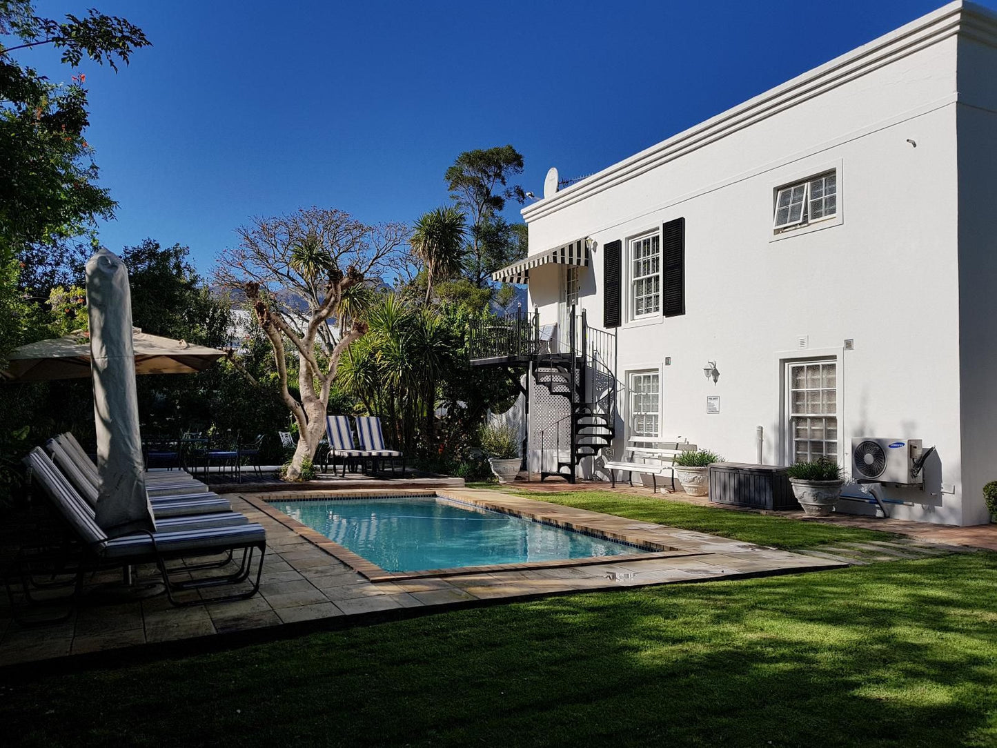 Maison Chablis Guest House Franschhoek Western Cape South Africa House, Building, Architecture, Palm Tree, Plant, Nature, Wood, Garden, Swimming Pool