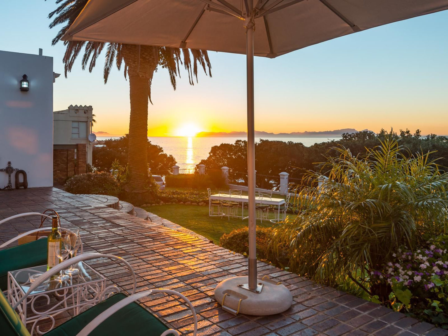 Manor On The Bay Gordons Bay Western Cape South Africa Beach, Nature, Sand, Palm Tree, Plant, Wood, Sunset, Sky