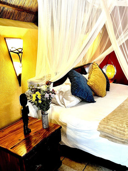 Manzini Swazi King Chalets Marloth Park Mpumalanga South Africa Colorful, Bedroom